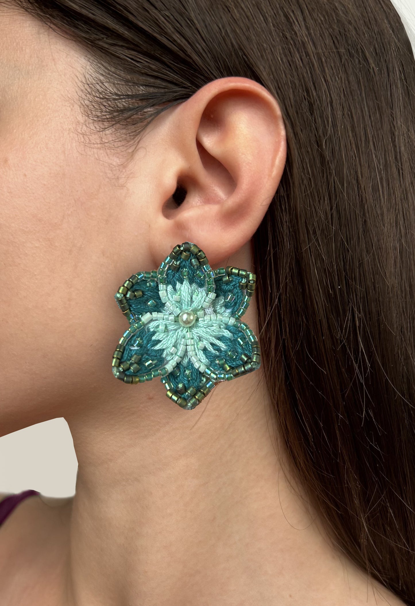 Boucles d'oreilles " Les Fleurs exotiques "